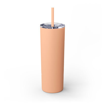 JJL Candle Co. 20oz Skinny Tumbler with Straw - Stylish Design for Coffee Lovers