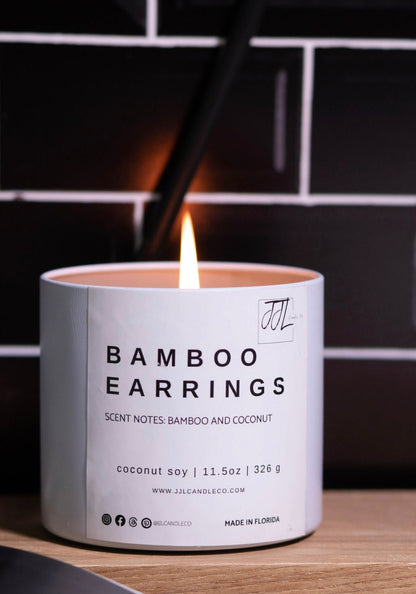 Bamboo Earrings - J.J.L. Candle Co.