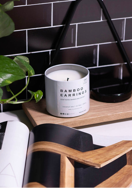 Bamboo Earrings - J.J.L. Candle Co.